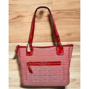Coach 25051 Poppy Signature C Oxford Small Tote Bag